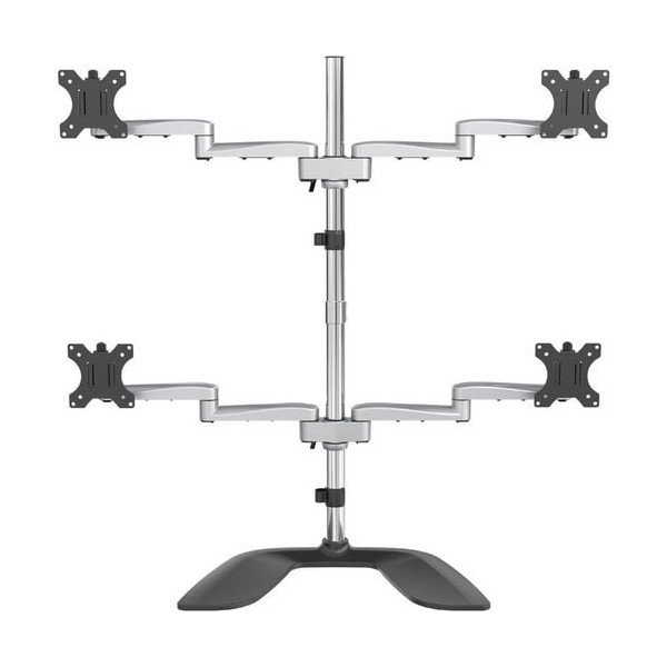 StarTech.com Quad Monitor Stand, Desktop VESA 4 Monitor Arm up to 32"