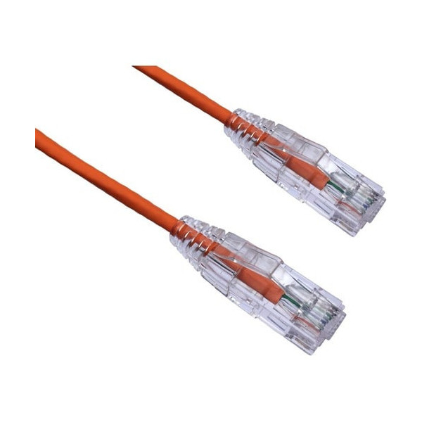 Axiom Memory Axiom 6FT CAT6 BENDnFLEX Ultra-Thin Snagless Patch Cable 550mhz (Orange