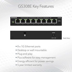 8PT GIGABIT PLUS SWITCH