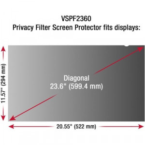 ViewSonic Privacy Filter Screen Protector Black - VSPF2360