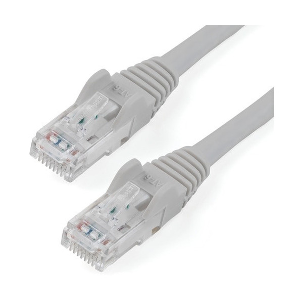 100FT CAT6 GRAY SNAGLESS PVC RJ45 TO RJ45 24AWG UTP PATCH CABLE