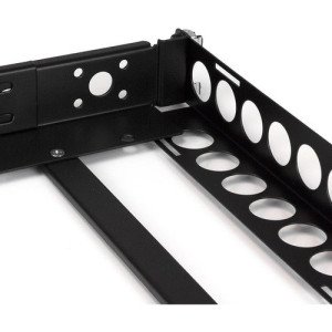 FIXED BLACK 1U 19IN ADJUSTABLE DEPTH RACK RAILS FOR UNIVERSAL SVR