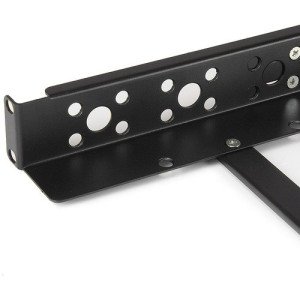 FIXED BLACK 1U 19IN ADJUSTABLE DEPTH RACK RAILS FOR UNIVERSAL SVR