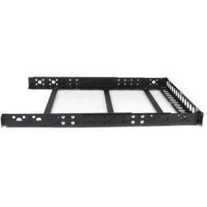 FIXED BLACK 1U 19IN ADJUSTABLE DEPTH RACK RAILS FOR UNIVERSAL SVR