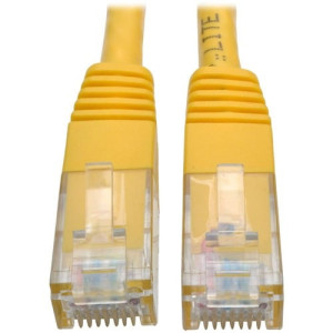 Tripp Lite by Eaton Cat6 Gigabit Molded Patch Cable (RJ45 M/M), Yellow, 10 ft - N200-010-YW