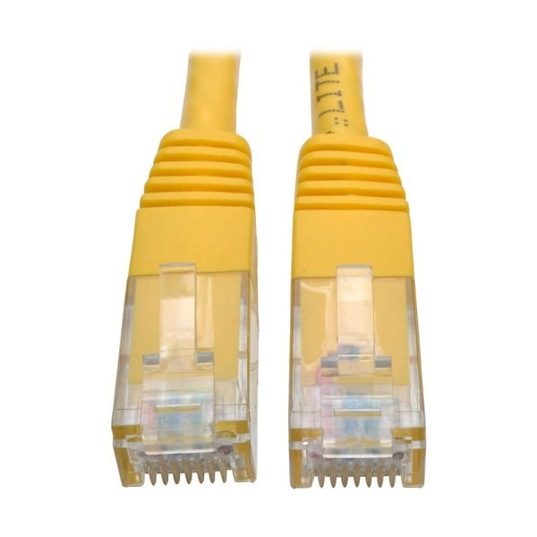 Tripp Lite by Eaton Cat6 Gigabit Molded Patch Cable (RJ45 M/M), Yellow, 10 ft