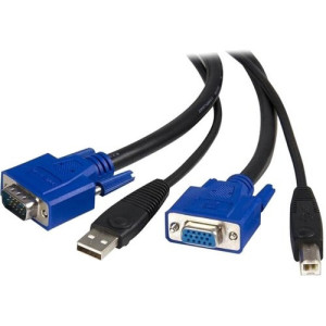 StarTech.com 10 ft 2-in-1 Universal USB KVM Cable - SVUSB2N1_10