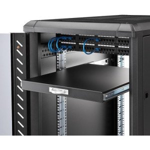 StarTech.com Black Deep Sliding Server Shelf - SLIDESHELFD