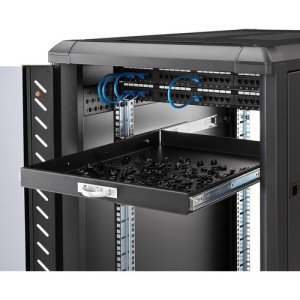 StarTech.com Black Deep Sliding Server Shelf - SLIDESHELFD