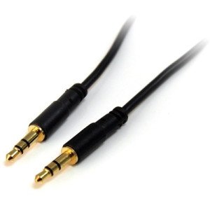 15FT M/M SLIM STEREO AUDIO CABLE 3.5MM FOR IPOD AND MP3 PLAYER