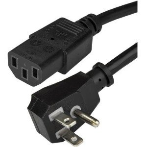 15FT POWER CORD NEMA 5-15P TO C13 125V AT 10A 18 AWG