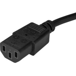 15FT POWER CORD NEMA 5-15P TO C13 125V AT 10A 18 AWG