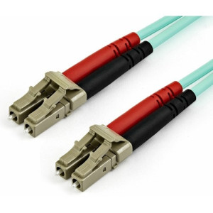 15M OM4 FIBER OPTIC PATCH CORD AQUA LC/LC - 50/125 - 40/100GB