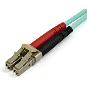 15M OM4 FIBER OPTIC PATCH CORD AQUA LC/LC - 50/125 - 40/100GB