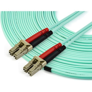 15M OM4 FIBER OPTIC PATCH CORD AQUA LC/LC - 50/125 - 40/100GB