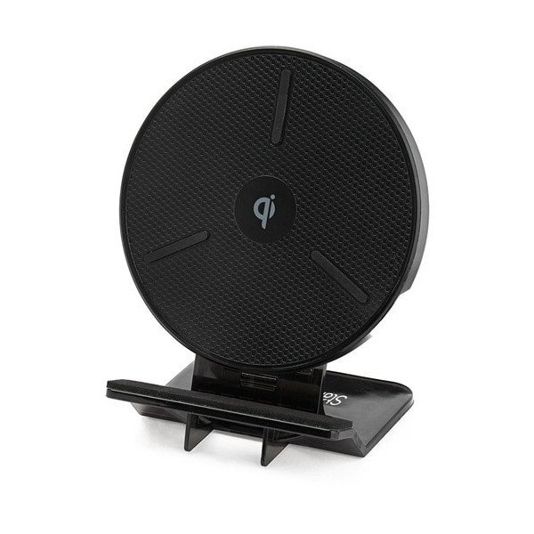 15W QI WIRELESS CHARGING STAND - UNIVERSALLY COMPATIBLE BLACK