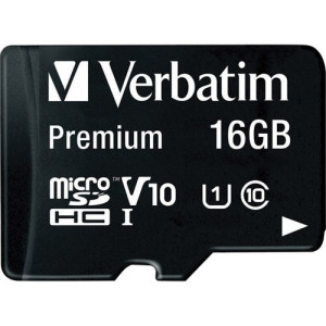 16GB PREM MICROSDHC MEM CARD ADAP UHS-I V10 U1 CLASS 10 MULTI 20