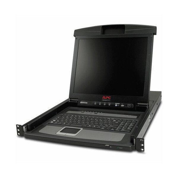 17IN RACK LCD CONSOLE W/ INTEGRATED 8PORT ANALOG KVM SWITCH