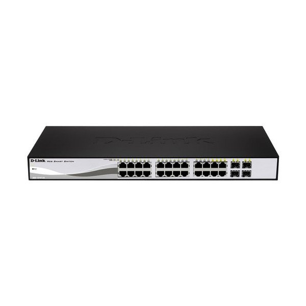 D Link D-Link 28 Port PoE Gigabit Smart Switch Including 4 Combo SFP Ports