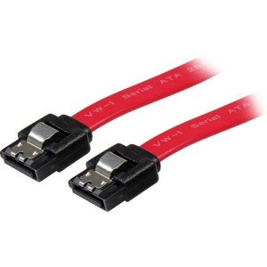 18IN LATCHING SATA M/M CABLE - STRAIGHT