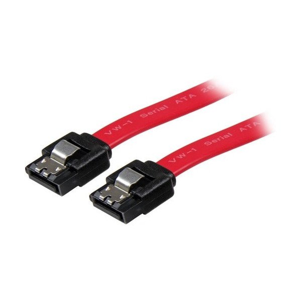 18IN LATCHING SATA M/M CABLE - STRAIGHT