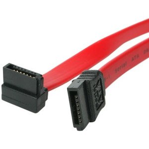 18IN SATA HARD DRIVE CABLE W/ 1 RIGHT ANGLE CONN