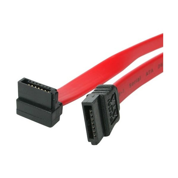 18IN SATA HARD DRIVE CABLE W/ 1 RIGHT ANGLE CONN