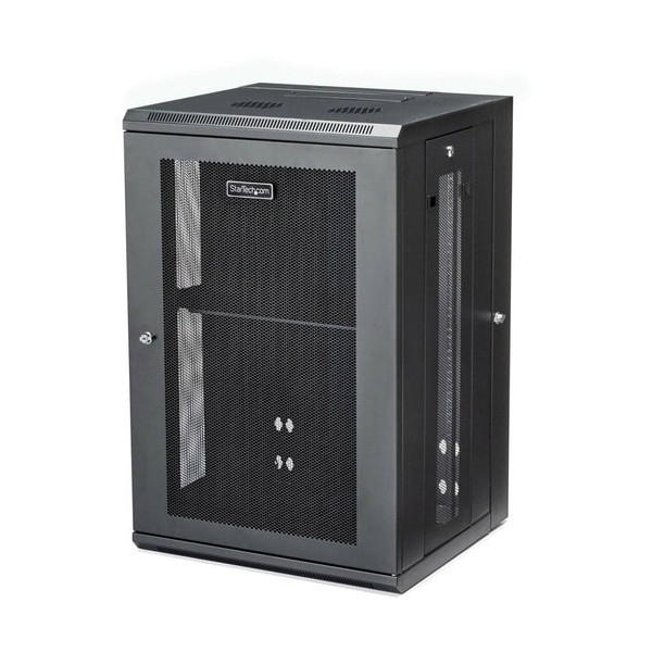 18U WALL MOUNT SVR RACK W/HINGE RACK ENCLOSURE