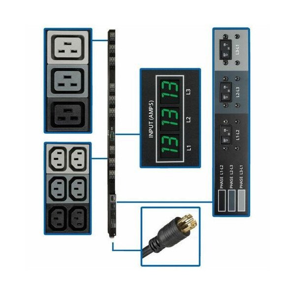 Tripp Lite PDU 3-Phase Metered 208V 8.6kW