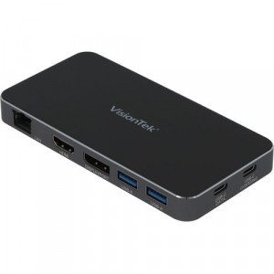 VisionTek VT350 Portable USB-C Docking Station with Power Passthrough - 901527