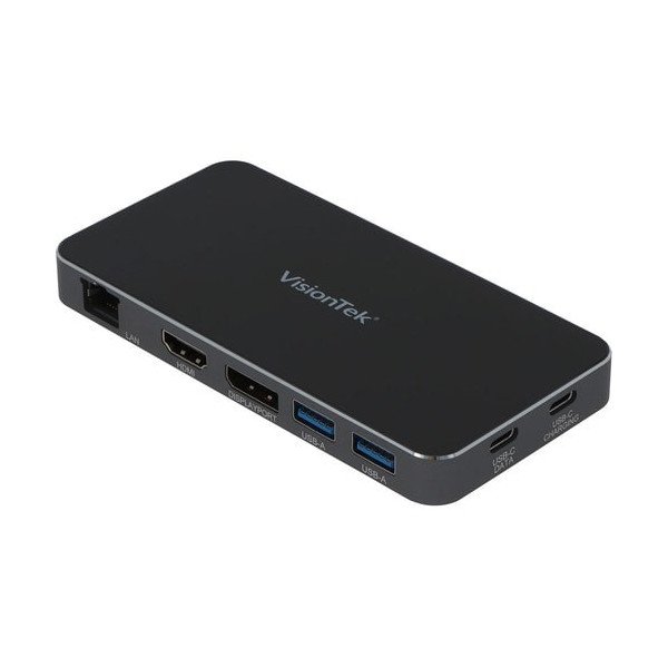 VisionTek VT350 Portable USB-C Docking Station with Power Passthrough