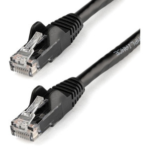 1FT BLACK CAT6 UTP SNAGLESS ETHERNET CABLE