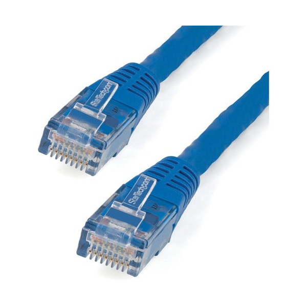 1FT BLUE MOLDED CAT 6 ETHERN NETWORK CABLE - ETL VERIFIED