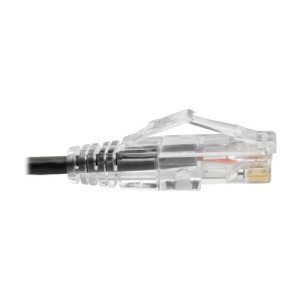 1FT CAT6 BLK SNAGLESS UTP RJ45 MOLDED SLIM GIGABIT PATCH CABLE