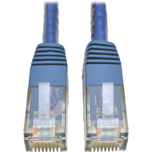 1FT CAT6 BLUE GIGABIT MOLDED RJ45 PATCH CABLE M/M 550MHZ 24 A