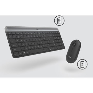 LOGITECH MK470 SLIM COMBO GRAPHITE