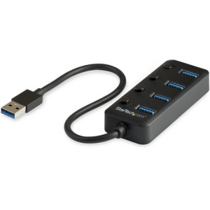 4PORT USB 3.0 HUB 4X USB-A W/ INDIVIDUAL ON/OFF SWITCHES