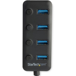 4PORT USB 3.0 HUB 4X USB-A W/ INDIVIDUAL ON/OFF SWITCHES