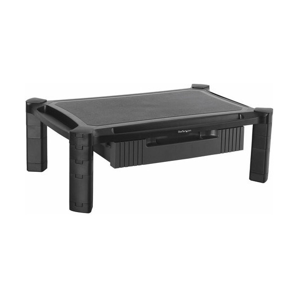 COMPUTER MONITOR RISER STAND LARGE DRAWER HEIGHT ADJUSTABLE