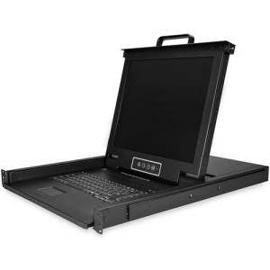 8PORT RACKMOUNT KVM CONSOLE 17IN LCD MOUNT PARTS CABLES INCL