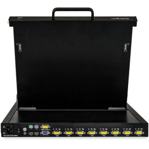 8PORT RACKMOUNT KVM CONSOLE 17IN LCD MOUNT PARTS CABLES INCL