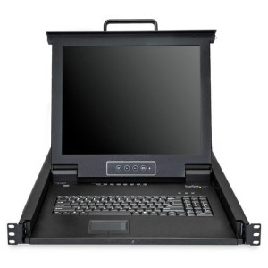 8PORT RACKMOUNT KVM CONSOLE 17IN LCD MOUNT PARTS CABLES INCL
