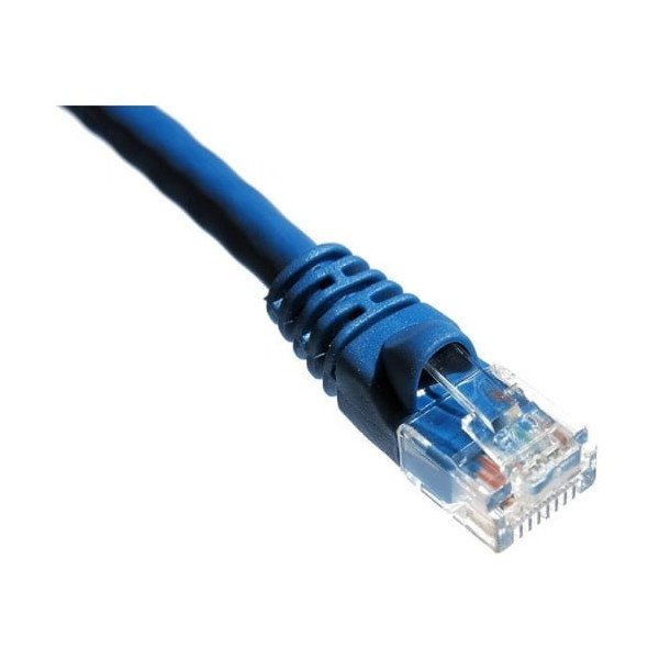 Axiom 3FT CAT6A 650mhz Patch Cable Molded Boot (Blue)