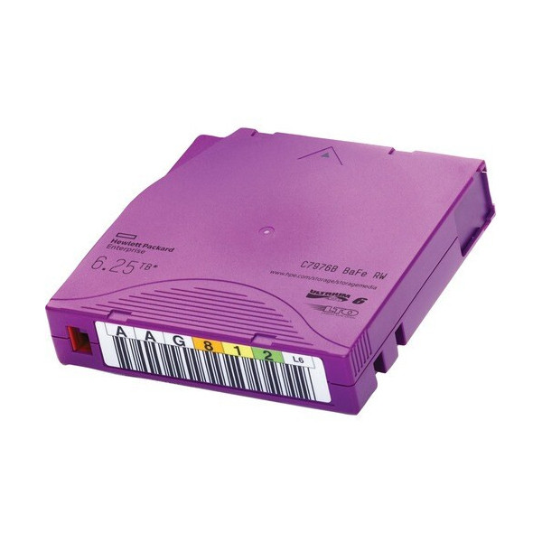 HPE LTO-6 Ultrium 6.25TB BaFe RW Custom Labeled Data Cartridge 20 Pack