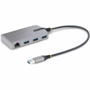 3PORT USB HUB W/ GBE PORTABLE USB HUB ADAP W/ ETHERNET