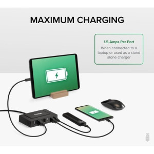 USB HUB WITH CHARGING USB 2.0 7-PORT 60W