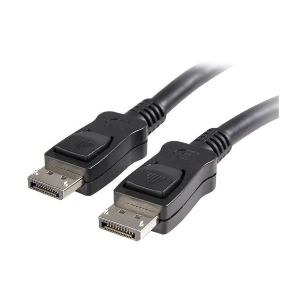 25FT DISPLAYPORT TO DISPLAYPORT CABLE WITH LATCHES M/M