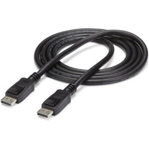 25FT DISPLAYPORT TO DISPLAYPORT CABLE WITH LATCHES M/M