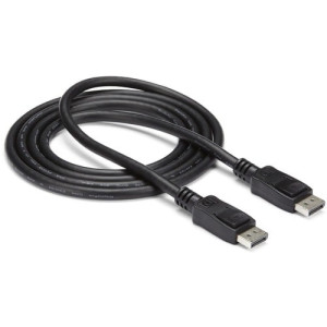 25FT DISPLAYPORT TO DISPLAYPORT CABLE WITH LATCHES M/M