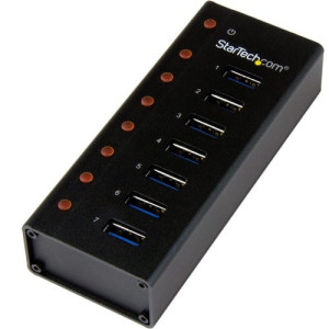 7PORT USB 3 HUB DESK/WALL COMPACT DURABLE FOR TRAVEL